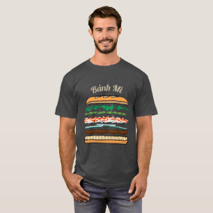 Bagett för Banh Mi vietnamesisk smörgåsfranskbr Tröja