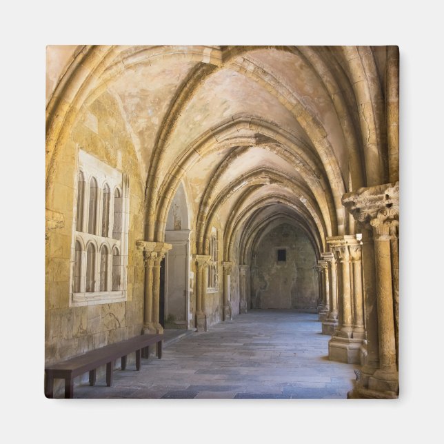 Bågformad katedral klostergång magnet (Framsidan)