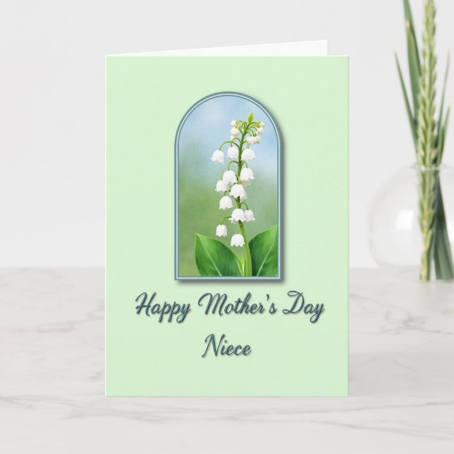 Bågformade Blommor Moder Kort (Framsida)
