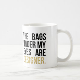 Baggar under Min Ögon är Designer Glitter Kaffemugg