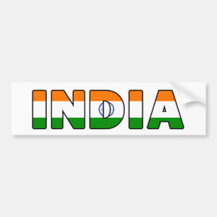 Bägge-dekal för Indien Bildekal