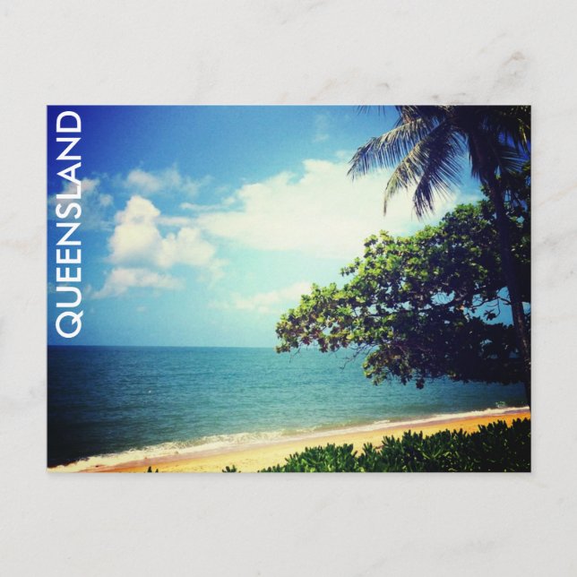 Bägge strandlivet i handflatan vykort (Framsida)