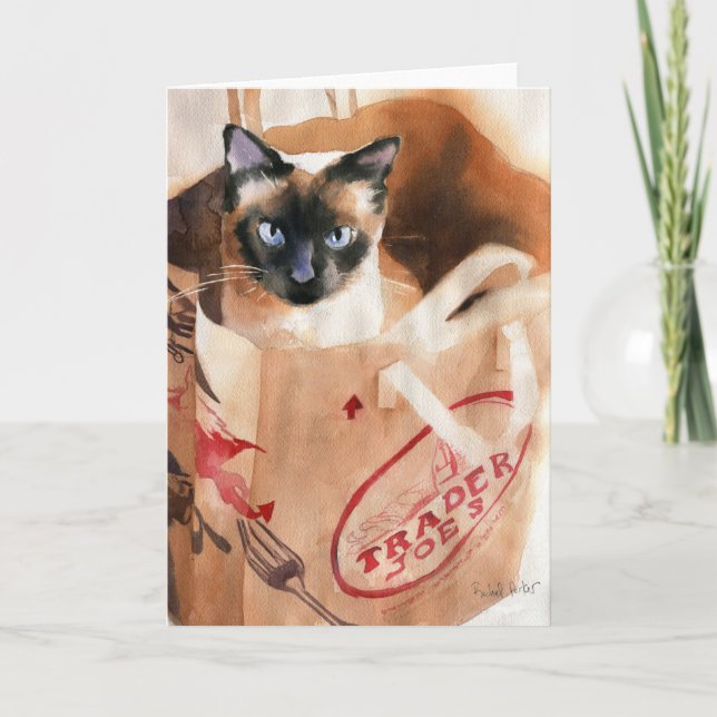 Bagged Applehead Siamese Kort (Framsida)