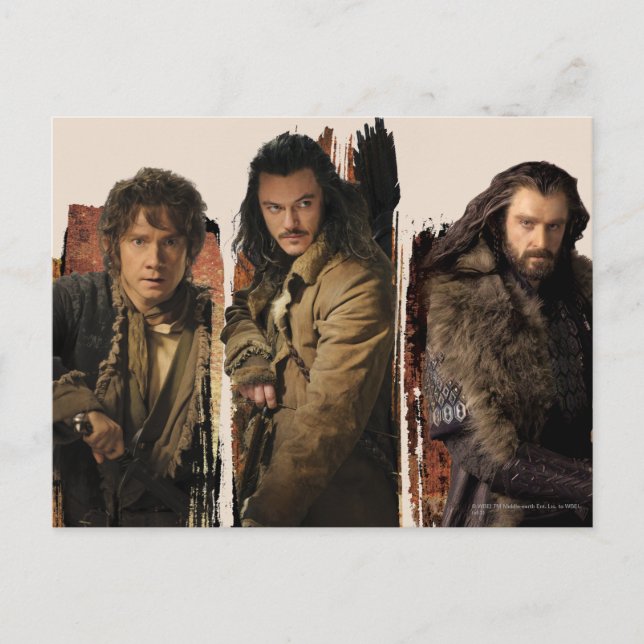 BAGGINS™, BARD THE BOWMAN™ OCH THORIN OAKENSHIELD™ VYKORT (Framsida)