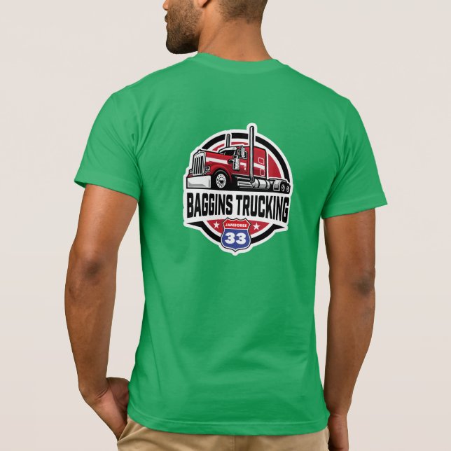 Baggins Trucking  T Shirt (Baksida)