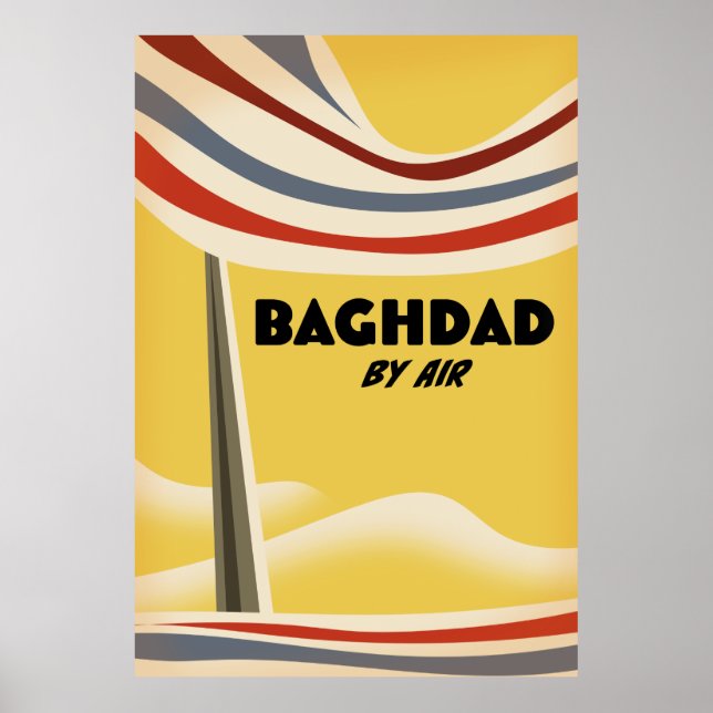 Baghdad från luften poster (Framsidan)