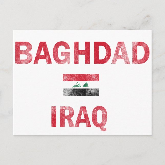 Baghdad Iraks design Vykort (Framsida)