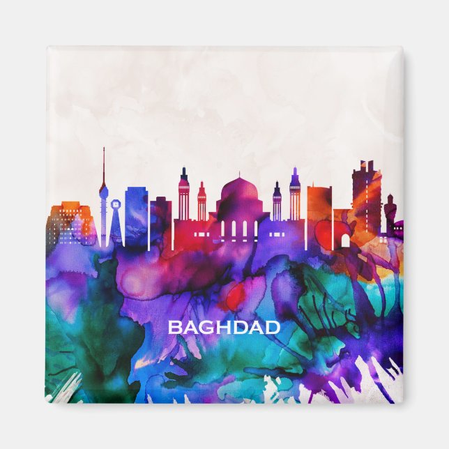 Baghdad Skyline Magnet (Framsidan)