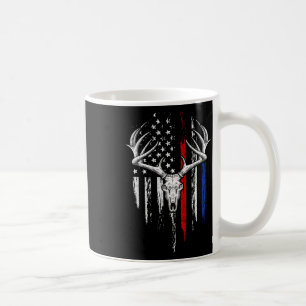 Bågjakt Amerikansk Flagga Usa Båg Vitstjärtad Hjor Kaffemugg