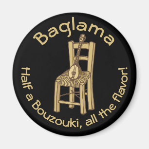 Baglama på stol magnet