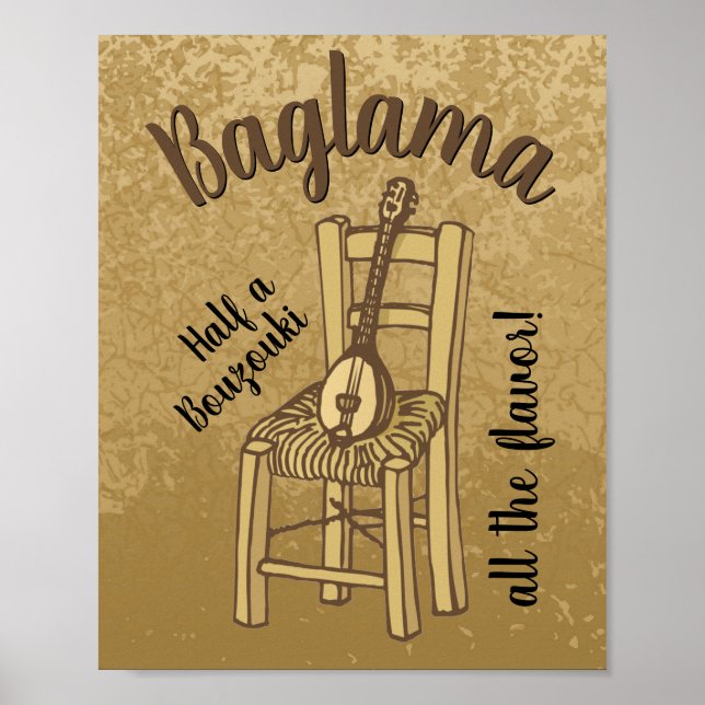 Baglama på stol poster (Framsidan)