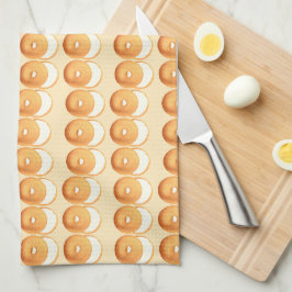 Baglar och kräm kökshandduk