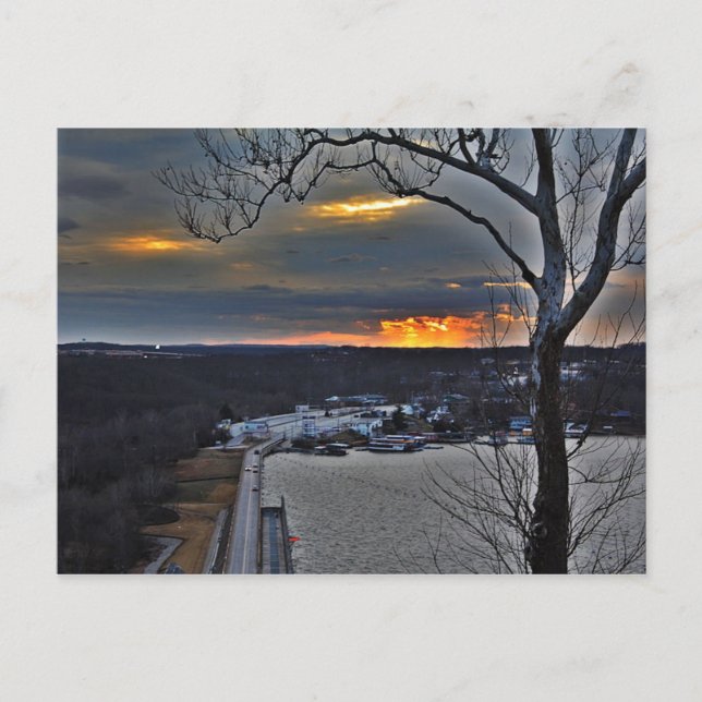 Bagnell Dam Missouri-vykort Vykort (Framsida)