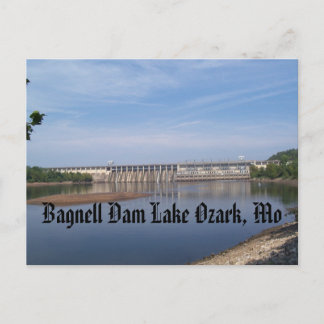 Bagnell Dam Sjö Ozark, Mo Vykort