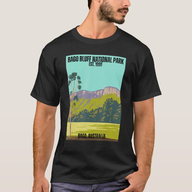 Bago Bluff nationalpark Älskare Australien Souveni T Shirt (Framsida)