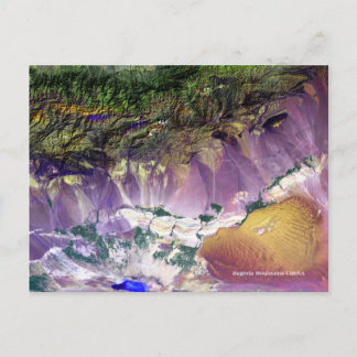 Bagoda Mountains Satellite Postcard Vykort