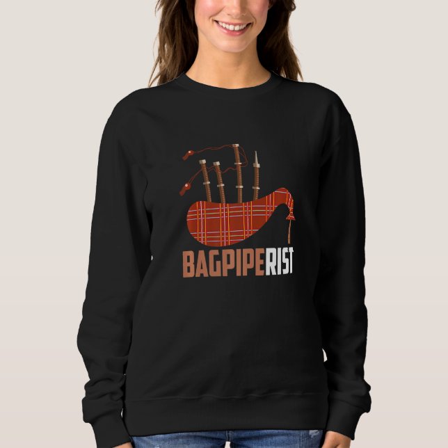 Bagpipe Bagpiper Bagpiperist T Shirt (Framsida)