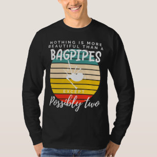 Bagpipe Beauty: Två är bättre än en funny Musi T Shirt