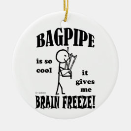 Bagpipe, Brain Freeze Julgransprydnad Keramik