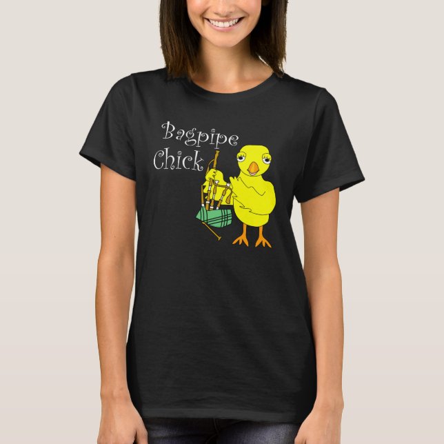 Bagpipe-Chick T Shirt (Framsida)