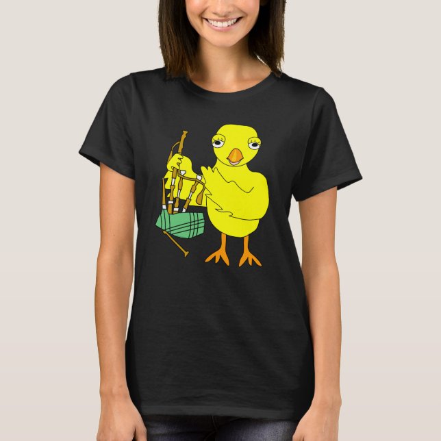 Bagpipe-Chick T Shirt (Framsida)
