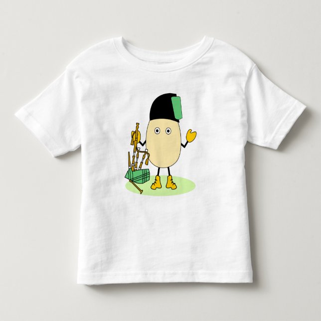 Bagpipe Egghead T Shirt (Framsida)
