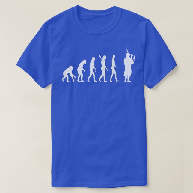 Bagpipe Evolution Bagpiping Scottish Bagpiper Musi T Shirt (Design framsida)