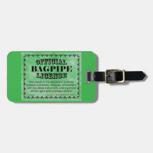 Bagpipe Licence Bagagebricka