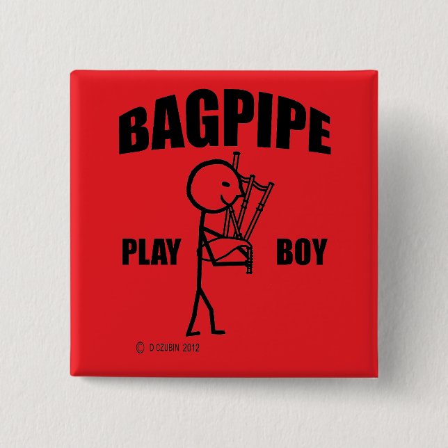 Bagpipe Play Boy Knapp (Framsida)