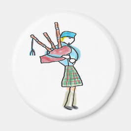 Bagpipe Playing Magnet