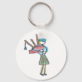 Bagpipe Playing Nyckelring