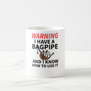 Bagpipe-presenter Bagpiper Scottish Bagpipe Älsk Kaffemugg
