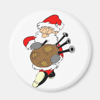 Bagpipe Santa Magnet