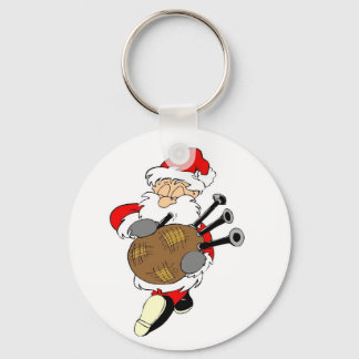 Bagpipe Santa Nyckelring