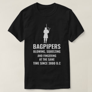 Bagpipe Scottish Music Player Funny Gift  T Shirt