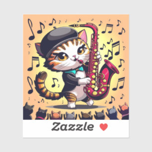 Bagpipe som spelar Cat Klistermärken