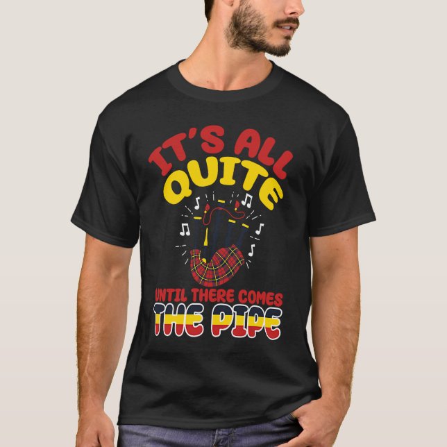 Bagpiper Bagpipe Musician Scottish Culture Bagpipi T Shirt (Framsida)