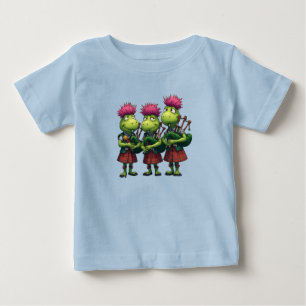 Bagpiper för Burns Supper Scottish Thistles T Shirt