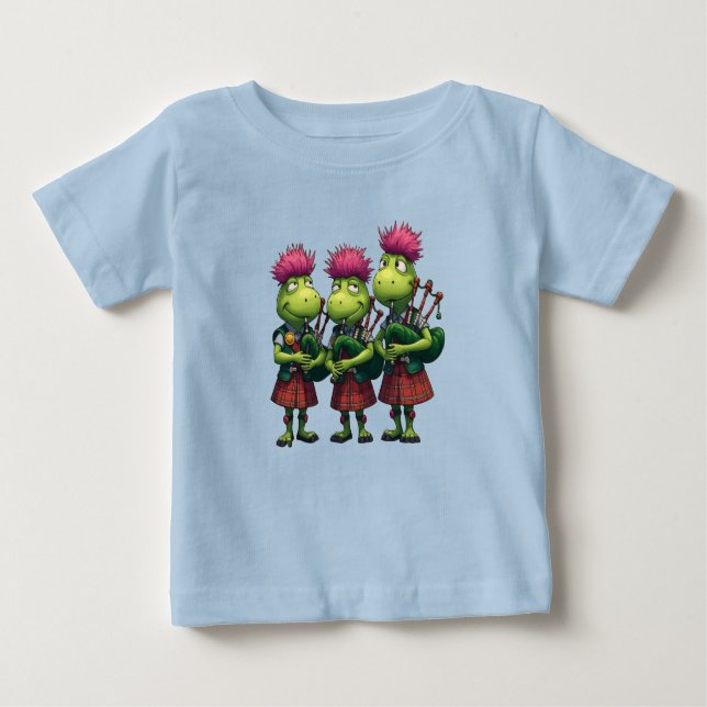 Bagpiper för Burns Supper Scottish Thistles T Shirt (Framsida)