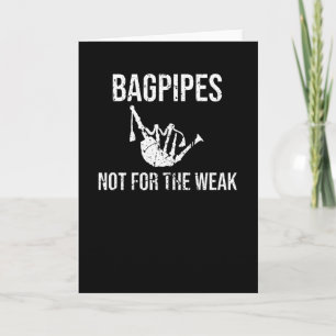Bagpiper Gifts Bagpipe Scottish Bagpipe Älskare Kort