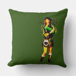 Bagpiper Girl Kudde