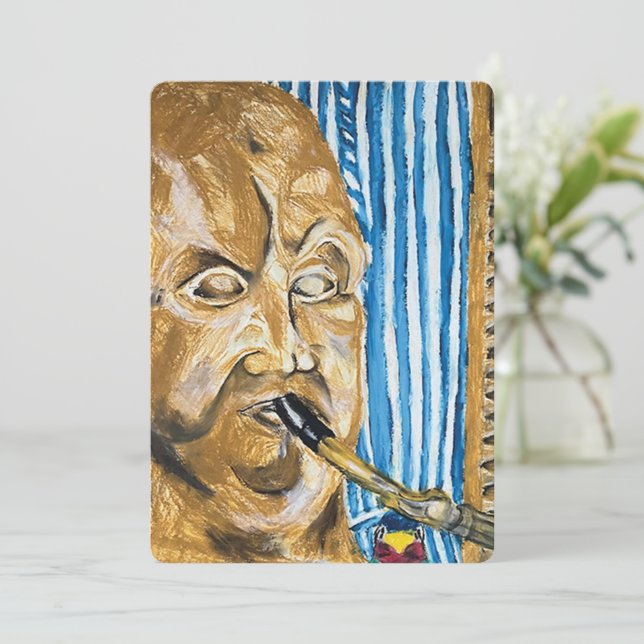 Bagpiper Julkort (Stående Fram)