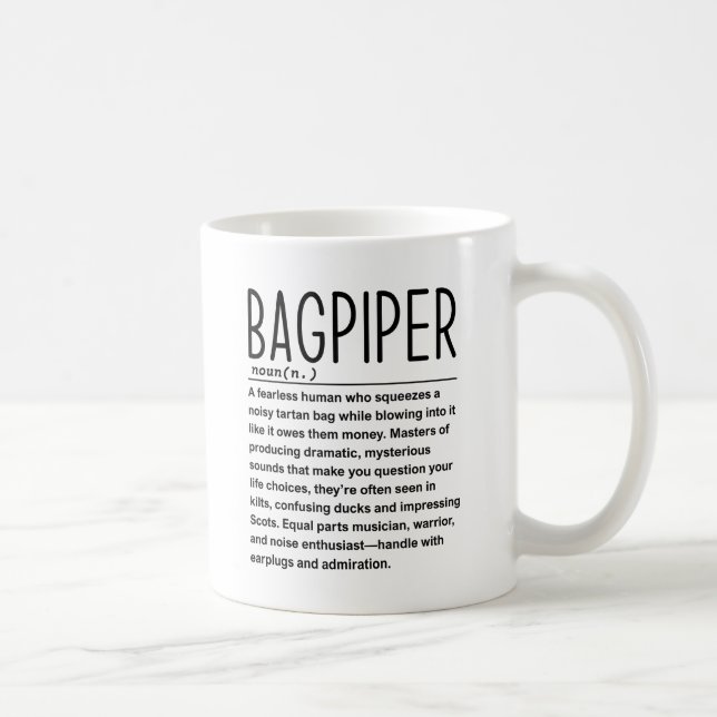 Bagpiper Kaffemugg (Höger)