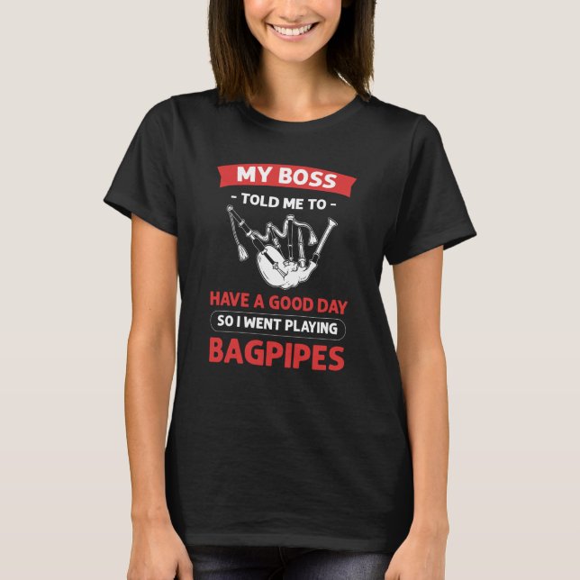 Bagpiper Scotland Pride Bagpiping Bagpipe Player T Shirt (Framsida)