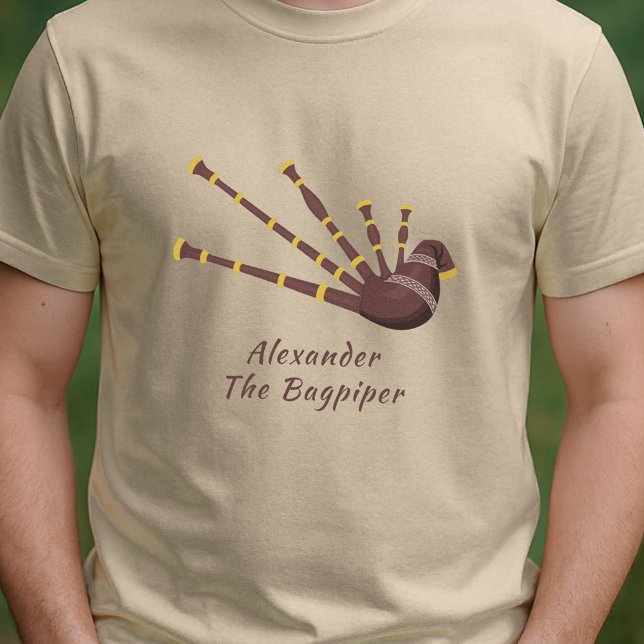 Bagpiper T Shirt (Bagpiper T-Shirt)