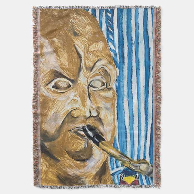 Bagpiper Throw Blanket Filt (Framsidan Vertikal)