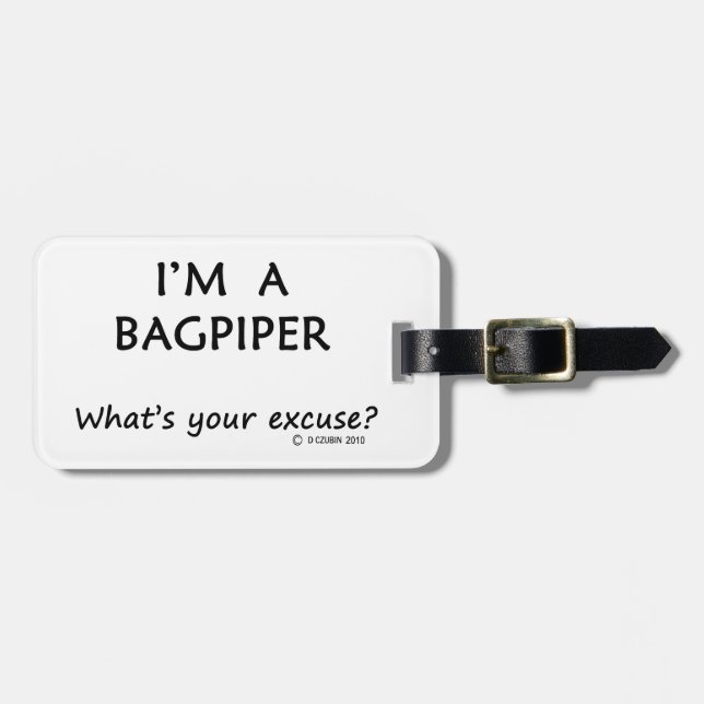 Bagpiper-ursäkt Bagagebricka (Horisontell Framsida)