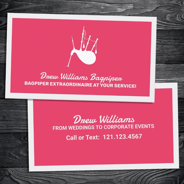 Bagpiper Visitkort (Bagpiper Business Cards)