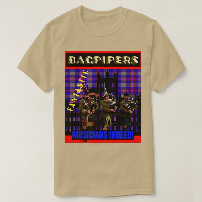 Bagpipers Fantastic Musician 2 T Shirt (Design framsida)