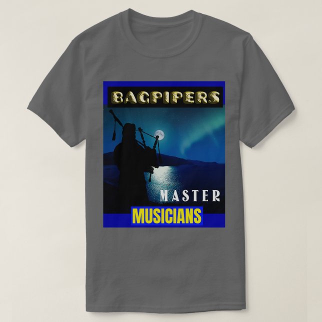 Bagpipers Master Musician 11 T Shirt (Design framsida)